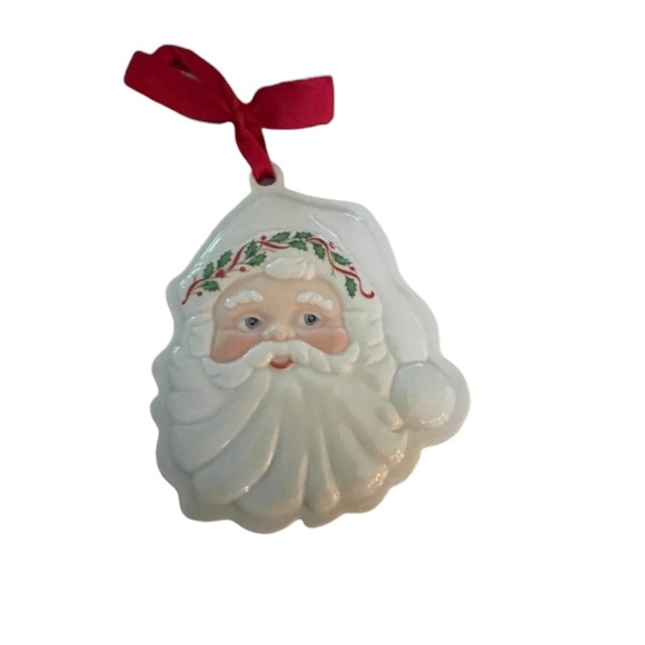 Lenox Christmas Holiday Santa Cookie Press Hanging Ornament - Picture 3 of 5